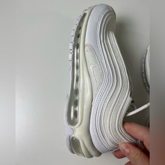 Nike Air Max 97 Triple White Ripple Cushion DH8016-100 Running Sneakers 7 - Picture 7 of 11